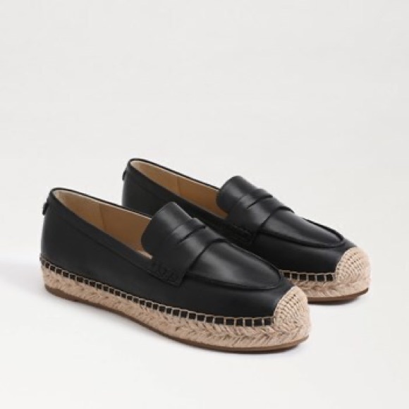 Sam Edelman Women’s Kai Espadrille Loafer Size 6 Black Tan - Picture 1 of 9